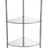 FX-9223 Этажерка угловая стеклянная трёхэтажная