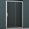 Душевое ограждение AZ-104 S 120*200 хром, 8мм прозрачное стекло