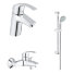 Набор смесителей для ванны Grohe Eurosmart 124446(33265002,33300002,27853000)
