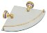 FX-78503AG Gold Bogema Полка стеклянная угловая