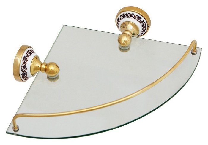 FX-78503AG Gold Bogema Полка стеклянная угловая