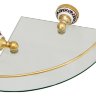 FX-78503AG Gold Bogema Полка стеклянная угловая