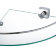 FX-61303A Kvadro Полка стеклянная угловая