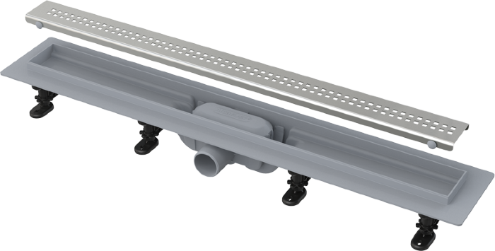 APZ9-850M Simple - Водоотводящий желоб с порогами для перфорированной решетки