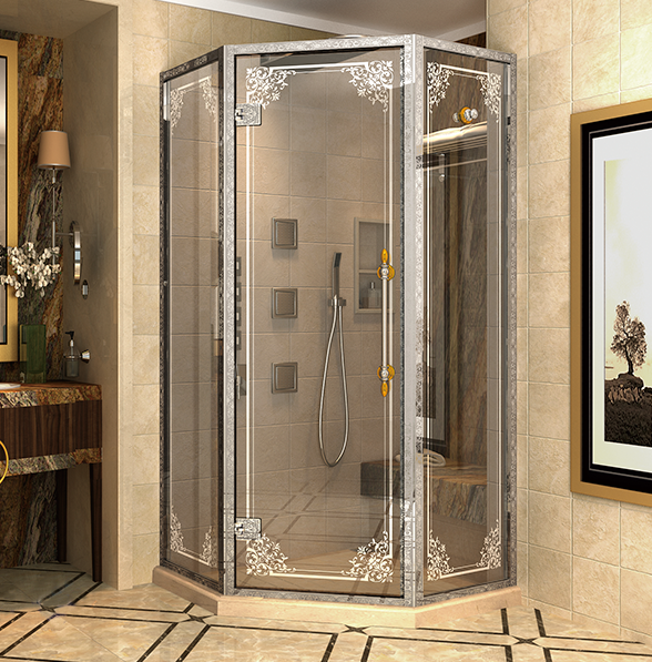 Душ.ограждение без поддона AZ4331B L 90*90*200, серебро