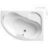Ванна Ravak Rosa I 140x105 P CV01000000 (правая)