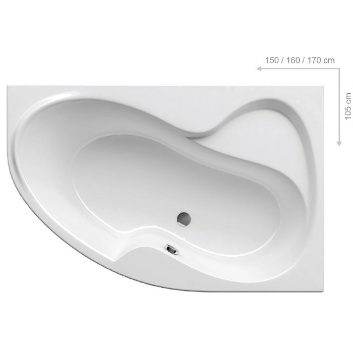 Ванна Ravak Rosa II 150x105 P CJ21000000 (правая)