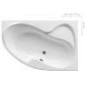 Ванна Ravak Rosa II 150x105 P CJ21000000 (правая)