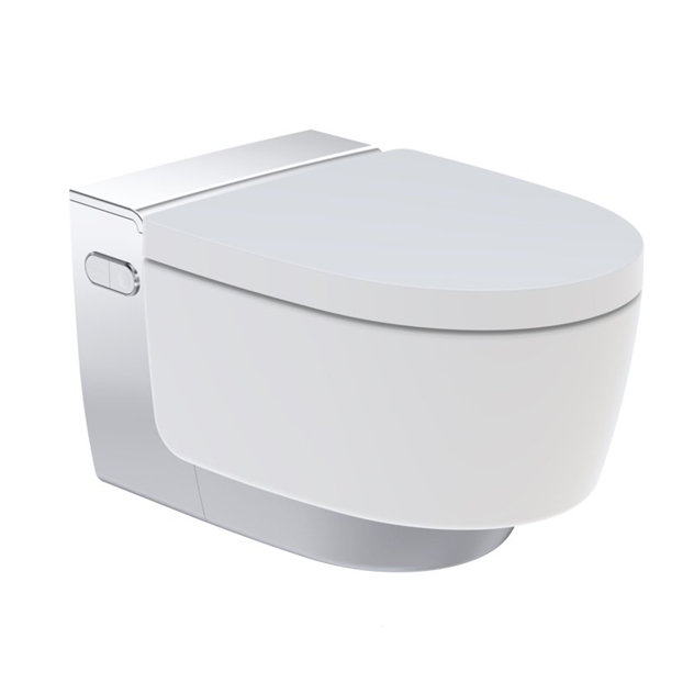 Подвесной унитаз-биде GEBERIT AquaClean Mera Comfort 146.214.21.1 (хромированная вставка)